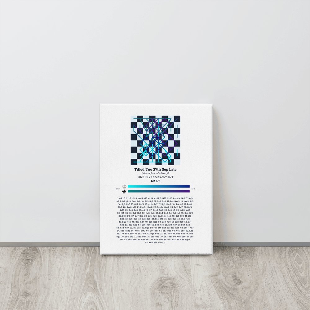 Canvas Print — chess wall art